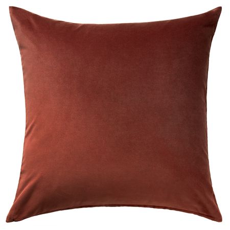 Чехол на подушку, красный/коричневый 65x65 см IKEA SANELA САНЕЛА 004.792.04