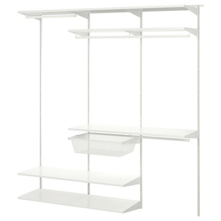 Гардероб, комбинация, белый 187x40x201 см IKEA BOAXEL БОАКСЕЛЬ 594.694.77