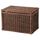 Ящик для хранения ГАББИГ, темно-коричневый (71x45x48 см)