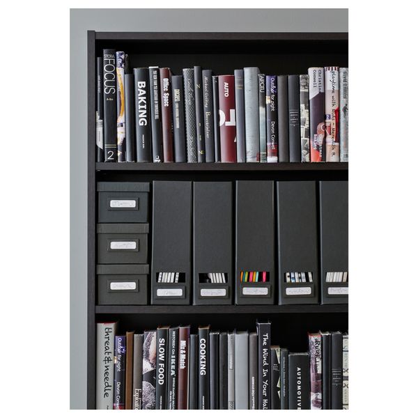 Подставка для журналов ТЬЕНА, черный - схема-чертеж с размерами