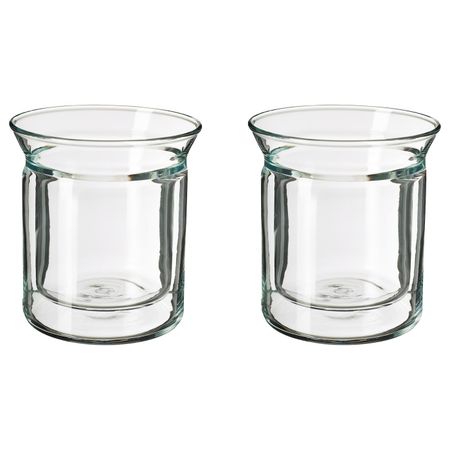 Стакан, двуслойные стенки, прозрачное стекло, 15 сл IKEA АВРУНДАД 703.589.82