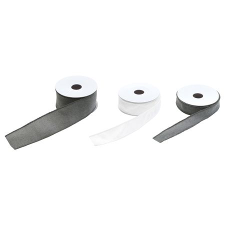 Лента, 3 шт ВИНТЕР 2016, серый, белый