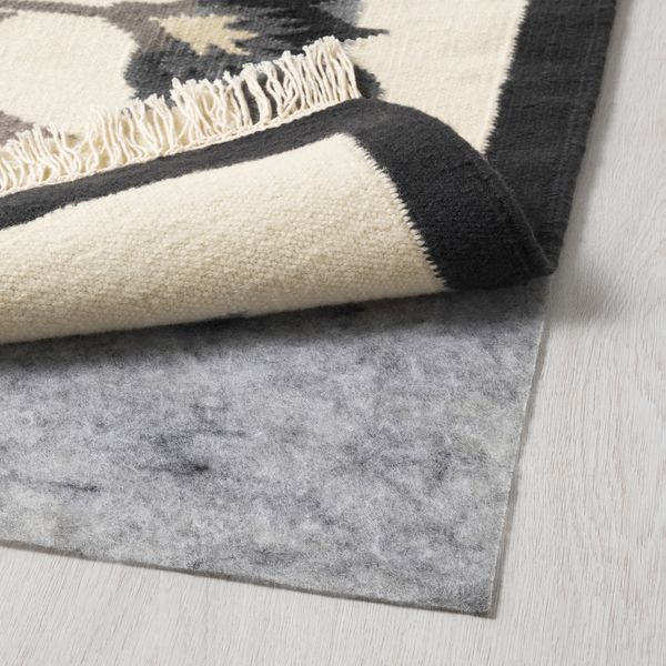 Ковер безворсовый, ручная работа серый 170x240 см IKEA ALVINE АЛЬВИНЕ 203.707.93 - фото 3