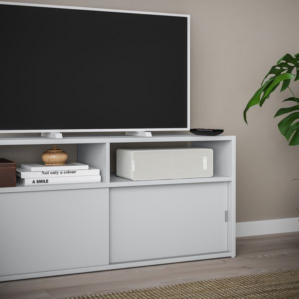 Тумба под ТВ, светло-серый, 97x32 см IKEA SPIKSMED 905.208.69 - фото 5