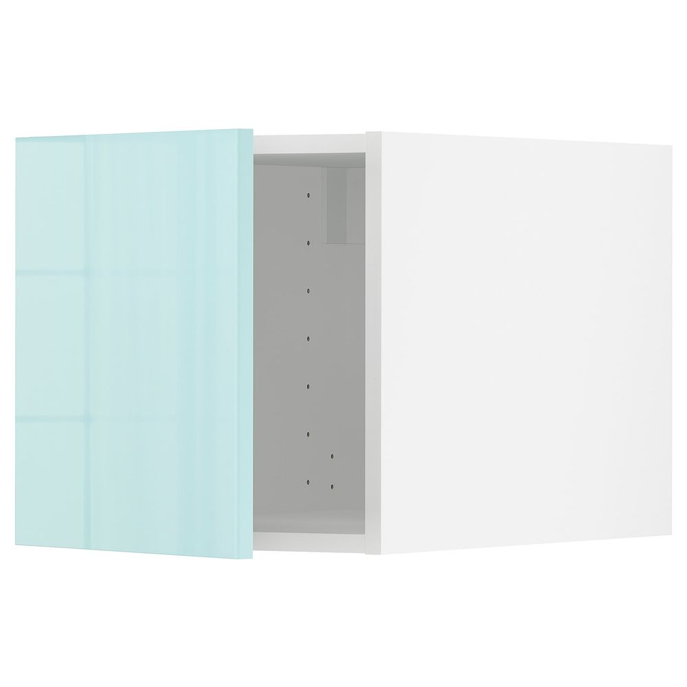 Верхний шкаф, белый Ерста/глянцевый светлая бирюза 40x40 см IKEA METOD МЕТОД 394.145.51 - схема-чертеж с размерами