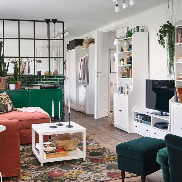 Комбинация для хранения/под ТВ, белый 277x46x199 см IKEA HAUGA ХАУГА 793.887.29 - фото 3