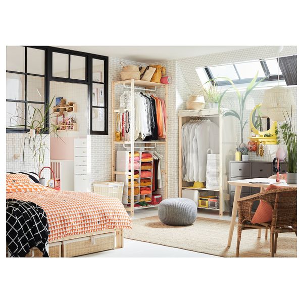 Стеллаж с полками, штангами, чехлом 89x50x179 см IKEA IVAR ИВАР 192.879.88 - фото 10