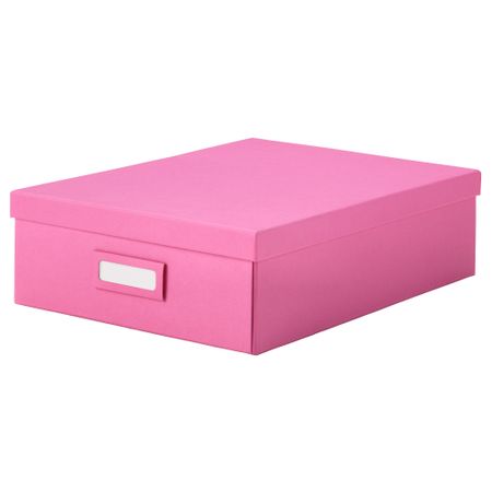 Ящик с отделениями ТЬЕНА, розовый (27x35x10 см)
