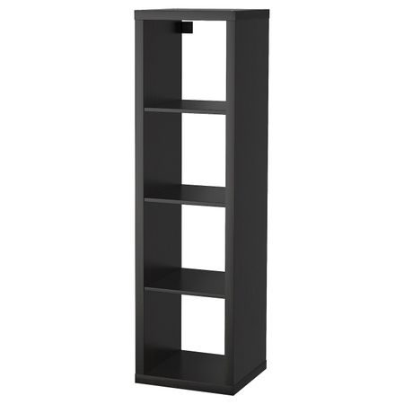 Стеллаж, черно-коричневый 42x147 см IKEA KALLAX КАЛЛАКС 103.795.72