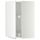 Угловой навесной шкаф с вращающейся секцией МЕТОД, белый, Нодста белый