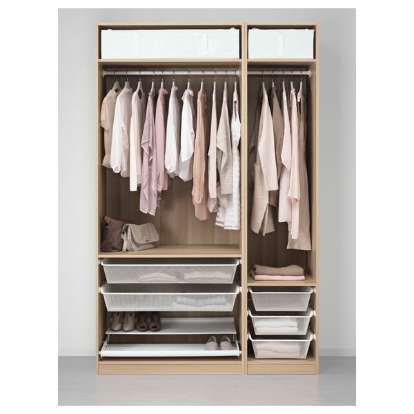 Гардероб, под беленый дуб, 150x58x236 см IKEA PAX ПАКС 691.284.16 - фото 2