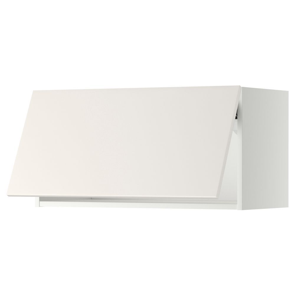 Горизонтальный навесной шкаф МЕТОД, белый, Веддинге белый - фото 1