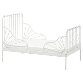 MINNEN Раздвижная кровать с реечным дном - белый 80x200 см