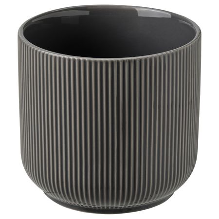 Кашпо, для дома, улицы темно-серый 12 см IKEA GRADVIS ГРАДВИС 304.968.48