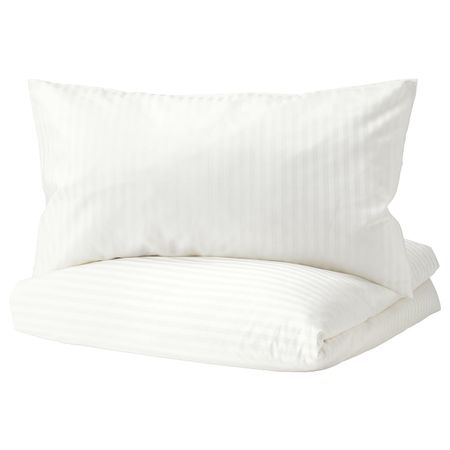 Пододеяльник и 2 наволочки, белый 200x200/50x70 см IKEA NATTJASMIN НАТТЭСМИН 203.371.62