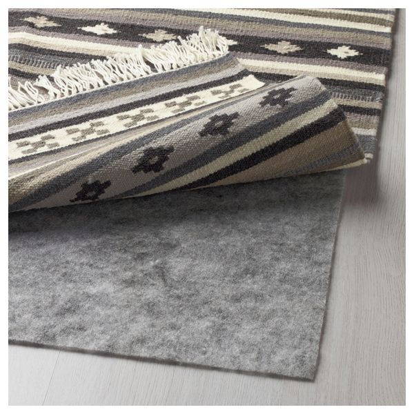 Ковер, безворсовый КАТРУП, ручная работа серый - фото 3