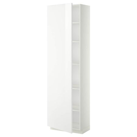 Высокий шкаф с полками, белый/Рингульт белый 60x37x200 см IKEA METOD МЕТОД 194.474.30
