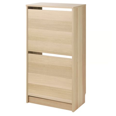 BISSA Галошница с 2 отделениями - под дуб 49x28x93 см