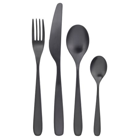 Столовый набор, 24 предмета ТИЛЛАГД, черный