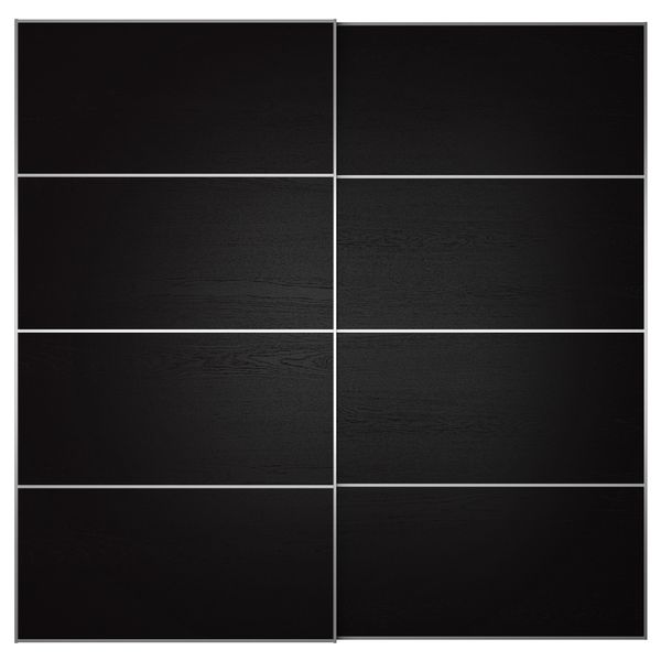 Пара раздвижных дверей ИЛЬСЕНГ, черно-коричневый - фото 1