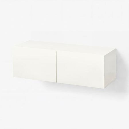 BESTÅ Комбинация настенных шкафов - белый/Lappviken белый 120x42x38 см