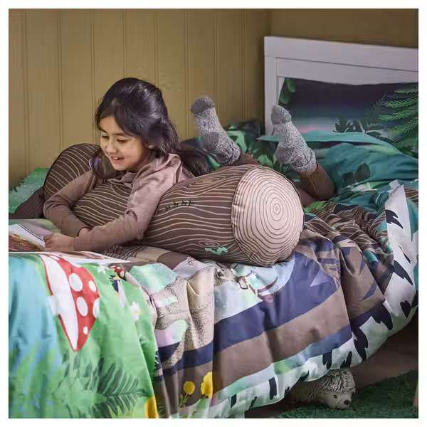 SKOGSDUVA СКОГСДУВА Подушка - цилиндрической формы/коричневый 80 см - фото 2