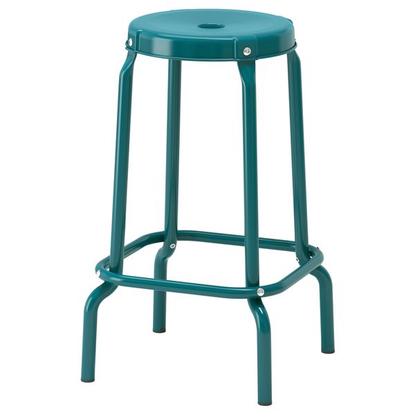 Табурет барный РОСКУГ, синий (63 см) - фото 1
