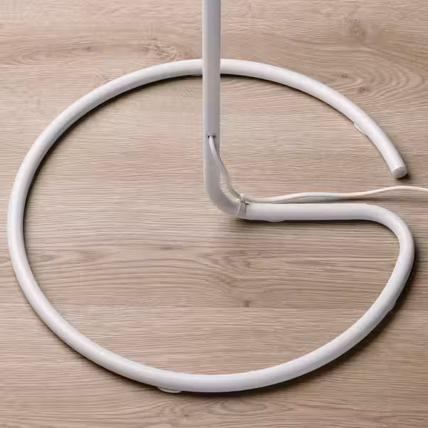 VINDKAST Светильник напольный - белый - схема-чертеж с размерами