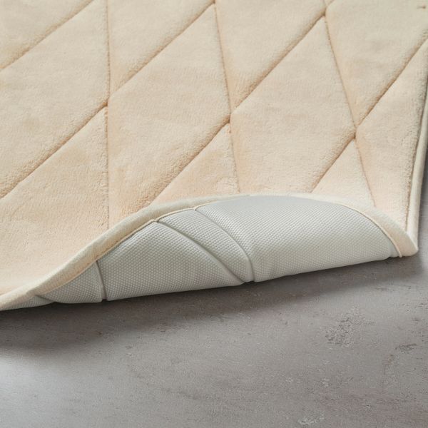 Коврик для ванной, бежевый 50x80 см IKEA UPPVAN УППВАН 104.556.41 - схема-чертеж с размерами