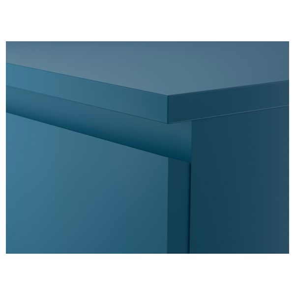 Комод с 2 ящиками МАЛЬМ, бирюзовый (40x55 см) - схема-чертеж с размерами