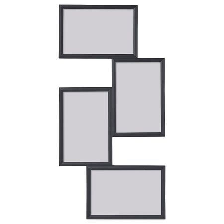 Рама для коллажа на 4фото, черный 21x41 см IKEA YLLEVAD ЮЛЛЕВАД 004.864.69
