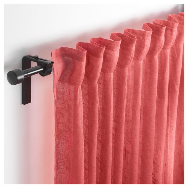 Гардины, 1 пара ЛЕЙОНГЭП, розовый (145x300 см) - фото 2