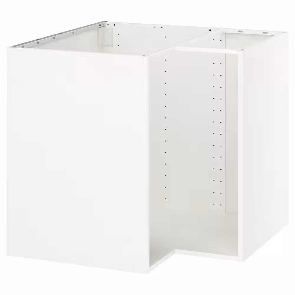 METOD Каркас напольного шкафа углового - белый 88x60x80 см - фото 1