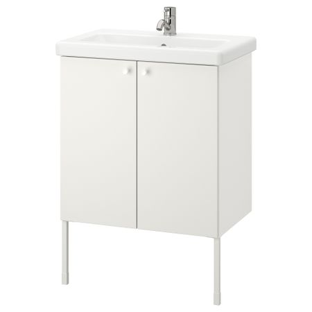 Шкаф под раковину с 2-мя дверцами, 64x43x87 cm IKEA TVÄLLEN ЛЕН ТВЭЛЛЕН, BEGIVENHET БЕГИВЕНХЕТ 193.364.65