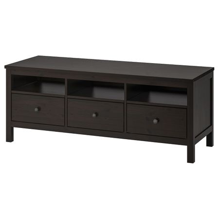 Тумба под ТВ, черно-коричневый 148x47x57 см IKEA HEMNES ХЕМНЭС 103.842.67
