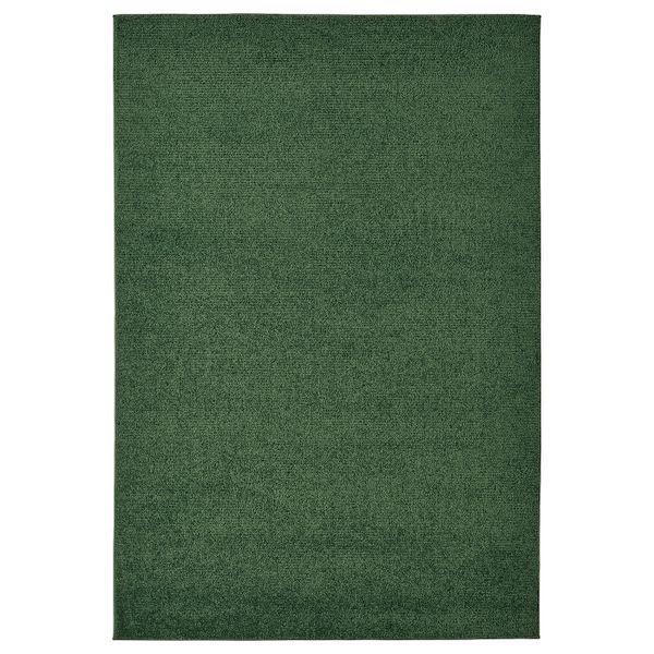Ковер, короткий ворс, темно-зеленый 133x195 см IKEA SPORUP СПОРУП 804.534.36 - фото 1