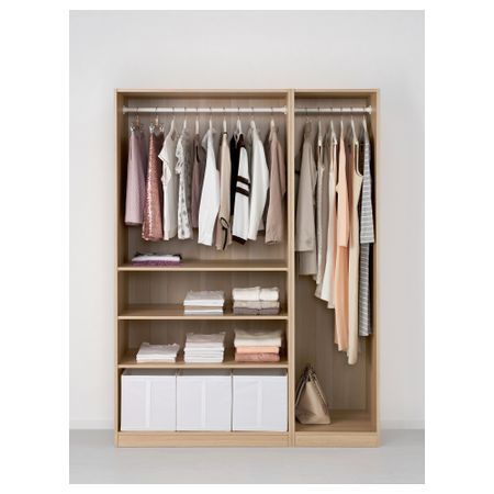 Гардероб, под беленый дуб, 150x58x201 см IKEA PAX ПАКС 491.283.75