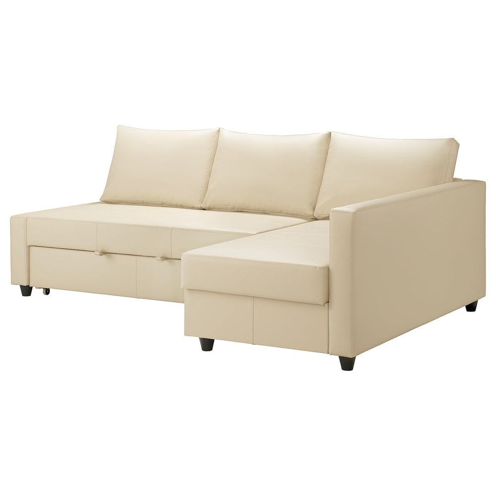 Угловой диван-кровать с отделением для/хран, Бумстад бежевый IKEA FRIHETEN ФРИХЕТЭН 704.488.98 - фото 1