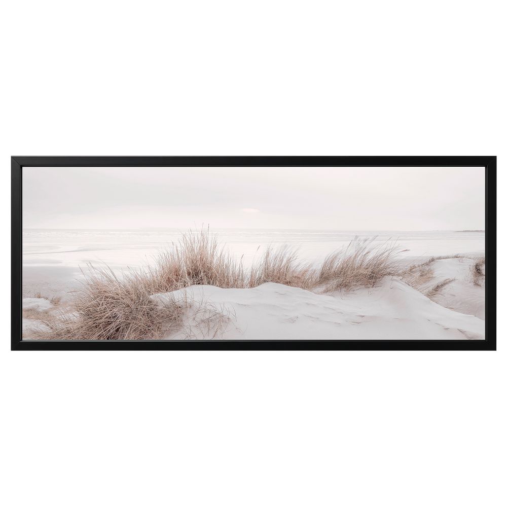 Картина с рамой, Песчаные дюны, черный, 140x56 см IKEA BJÖRKSTA БЬЁРКСТА 695.089.30 - фото 1