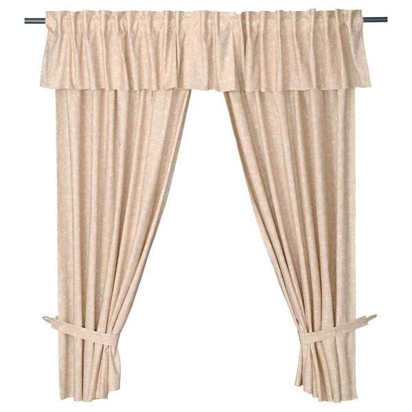 Гардины с прихватом, 2 шт., бежевый 145x180 см IKEA HILDAMAJA ХИЛЬДАМАЙЯ 404.803.09 - фото 1
