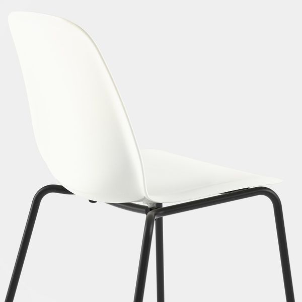 Стул, белый/Брур-Инге черный IKEA LEIFARNE ЛЕЙФ-АРНЕ 192.272.73 - фото 5