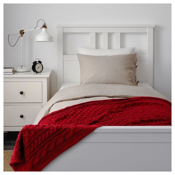 Плед ВИВИАННА, вязаный, красный (120x180 см) - фото 3