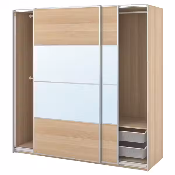 PAX / MEHAMN/AULI Гардероб с раздвижными дверьми - фото 1