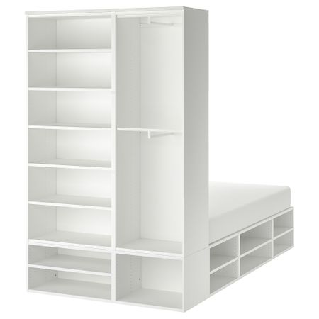 Каркас кровати с ящиками, белый, 140x244x223 см IKEA PLATSA ПЛАТСАA ПЛАТСА 393.365.39