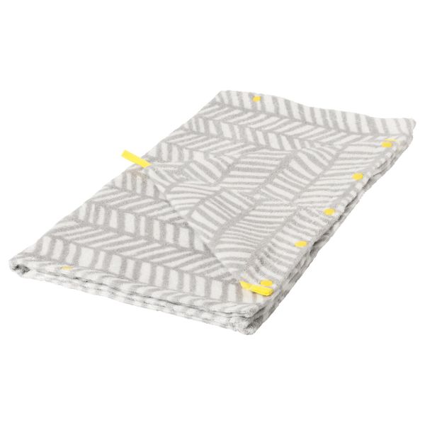 Полотенце с капюшоном, серый, желтый, 60x62 см IKEA КЛЭММИГ 203.731.88 - фото 1