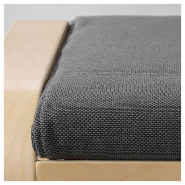 Подушка-сиденье на табурет для ног ПОЭНГ, Финнста серый - фото 3