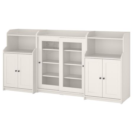 Комбинация для хранения, белый 244x46x116 см IKEA HAUGA ХАУГА 993.887.09