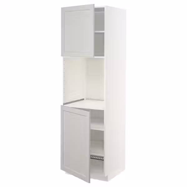 METOD Высок шкаф д/духовки/2дверцы/полки - фото 1