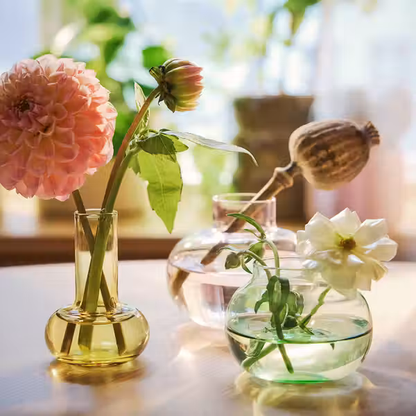 DOFTRIPS Набор ваз,3 штуки - разные цвета - схема-чертеж с размерами