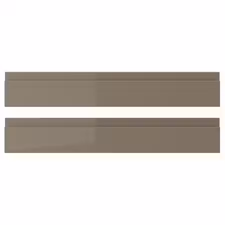 VOXTORP Фронтальная панель ящика - глянцевый темный серо-коричневый 60x10 см